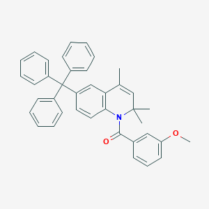 molecular formula C39H35NO2 B438766 1-(3-Methoxybenzoyl)-2,2,4-trimethyl-6-trityl-1,2-dihydroquinoline CAS No. 304869-45-2