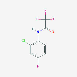 molecular formula C8H4ClF4NO B4387671 N-(2-chloro-4-fluorophenyl)-2,2,2-trifluoroacetamide 