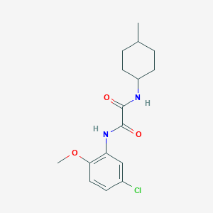 molecular formula C16H21ClN2O3 B4387749 N-(5-chloro-2-methoxyphenyl)-N'-(4-methylcyclohexyl)ethanediamide 