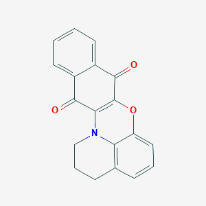 molecular formula C19H13NO3 B4387753 2,3-dihydro-1H-benzo[b]pyrido[3,2,1-kl]phenoxazine-8,13-dione 