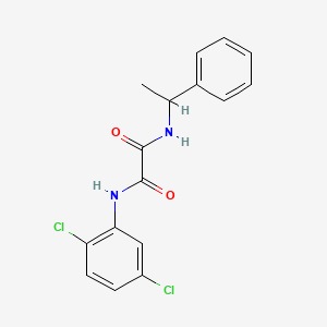 molecular formula C16H14Cl2N2O2 B4387814 N-(2,5-dichlorophenyl)-N'-(1-phenylethyl)ethanediamide 