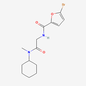 molecular formula C14H19BrN2O3 B4387830 5-bromo-N-{2-[cyclohexyl(methyl)amino]-2-oxoethyl}-2-furamide 