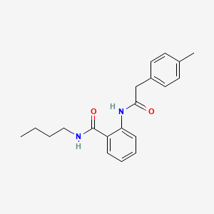 molecular formula C20H24N2O2 B4387899 N-butyl-2-{[(4-methylphenyl)acetyl]amino}benzamide 