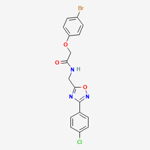 2-(4-bromophenoxy)-N-{[3-(4-chlorophenyl)-1,2,4-oxadiazol-5-yl]methyl}acetamide