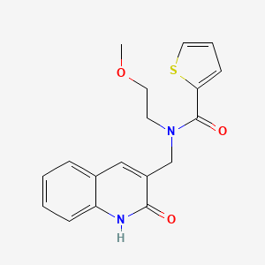 molecular formula C18H18N2O3S B4387925 N-[(2-hydroxy-3-quinolinyl)methyl]-N-(2-methoxyethyl)-2-thiophenecarboxamide 
