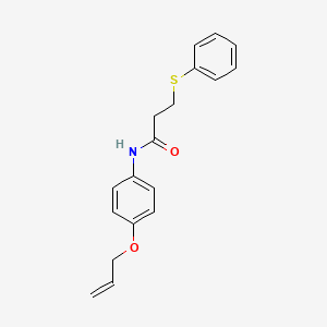 N-[4-(allyloxy)phenyl]-3-(phenylthio)propanamide