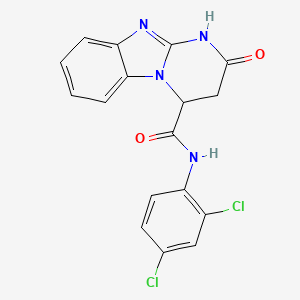 N-(2,4-dichlorophenyl)-2-oxo-1,2,3,4-tetrahydropyrimido[1,2-a]benzimidazole-4-carboxamide