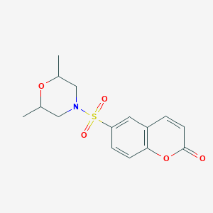 6-[(2,6-dimethyl-4-morpholinyl)sulfonyl]-2H-chromen-2-one