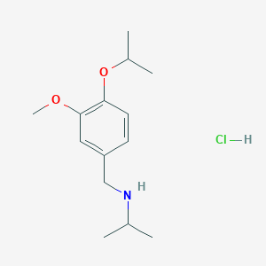 molecular formula C14H24ClNO2 B4387982 N-(4-isopropoxy-3-methoxybenzyl)-2-propanamine hydrochloride 