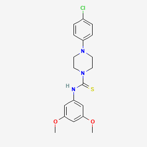 4-(4-chlorophenyl)-N-(3,5-dimethoxyphenyl)-1-piperazinecarbothioamide