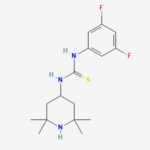 N-(3,5-difluorophenyl)-N'-(2,2,6,6-tetramethyl-4-piperidinyl)thiourea