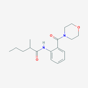 molecular formula C17H24N2O3 B4388025 2-methyl-N-[2-(4-morpholinylcarbonyl)phenyl]pentanamide 