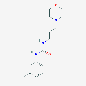 molecular formula C15H23N3O2 B4388063 N-(3-methylphenyl)-N'-[3-(4-morpholinyl)propyl]urea 