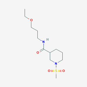 N-(3-ethoxypropyl)-1-(methylsulfonyl)-3-piperidinecarboxamide