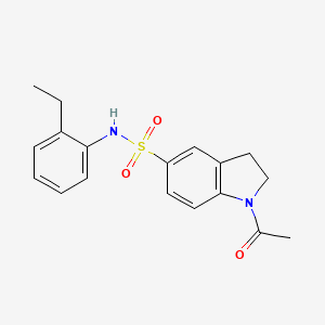 molecular formula C18H20N2O3S B4388129 1-acetyl-N-(2-ethylphenyl)-5-indolinesulfonamide 