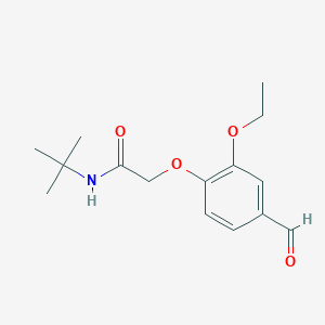 N-(tert-butyl)-2-(2-ethoxy-4-formylphenoxy)acetamide