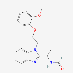 (1-{1-[2-(2-methoxyphenoxy)ethyl]-1H-benzimidazol-2-yl}ethyl)formamide