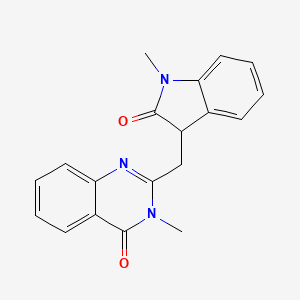 3-methyl-2-[(1-methyl-2-oxo-2,3-dihydro-1H-indol-3-yl)methyl]-4(3H)-quinazolinone