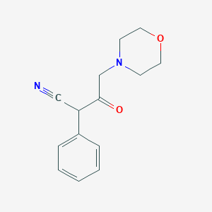 molecular formula C14H16N2O2 B4388210 4-(4-morpholinyl)-3-oxo-2-phenylbutanenitrile 