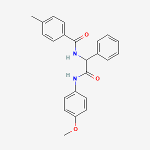 N-{2-[(4-methoxyphenyl)amino]-2-oxo-1-phenylethyl}-4-methylbenzamide