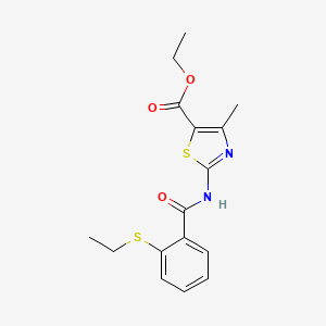 ethyl 2-{[2-(ethylthio)benzoyl]amino}-4-methyl-1,3-thiazole-5-carboxylate