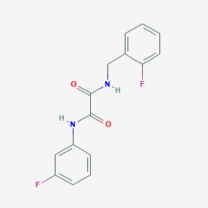 N-(2-fluorobenzyl)-N'-(3-fluorophenyl)ethanediamide