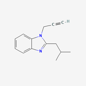 molecular formula C14H16N2 B4388279 2-isobutyl-1-(2-propyn-1-yl)-1H-benzimidazole 