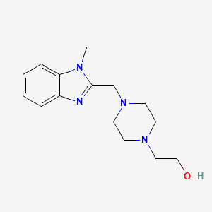 2-{4-[(1-methyl-1H-benzimidazol-2-yl)methyl]-1-piperazinyl}ethanol