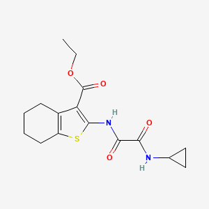 ethyl 2-{[(cyclopropylamino)(oxo)acetyl]amino}-4,5,6,7-tetrahydro-1-benzothiophene-3-carboxylate