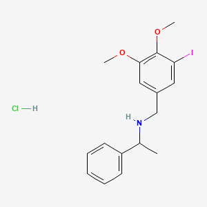 N-(3-iodo-4,5-dimethoxybenzyl)-1-phenylethanamine hydrochloride