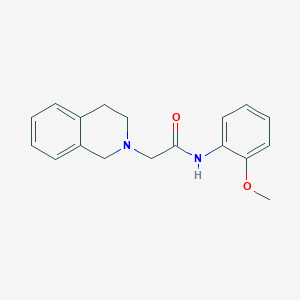 molecular formula C18H20N2O2 B4388307 2-(3,4-dihydro-2(1H)-isoquinolinyl)-N-(2-methoxyphenyl)acetamide 