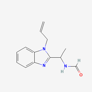 molecular formula C13H15N3O B4388339 [1-(1-allyl-1H-benzimidazol-2-yl)ethyl]formamide 
