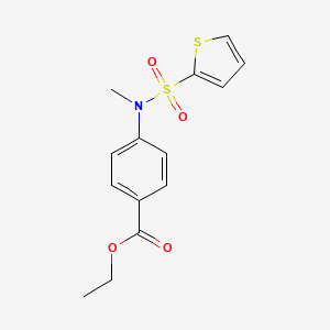 ethyl 4-[methyl(2-thienylsulfonyl)amino]benzoate