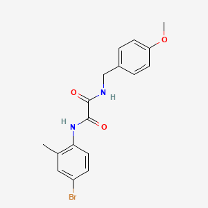 molecular formula C17H17BrN2O3 B4388363 N-(4-bromo-2-methylphenyl)-N'-(4-methoxybenzyl)ethanediamide 