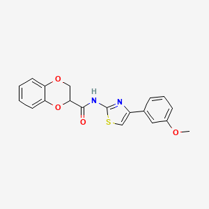 N-[4-(3-methoxyphenyl)-1,3-thiazol-2-yl]-2,3-dihydro-1,4-benzodioxine-2-carboxamide