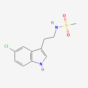 molecular formula C11H13ClN2O2S B4388389 N-[2-(5-chloro-1H-indol-3-yl)ethyl]methanesulfonamide 