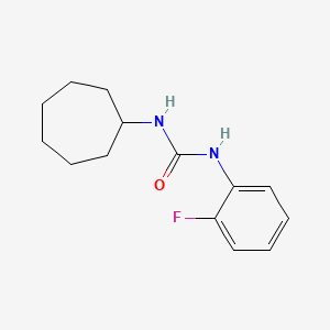 molecular formula C14H19FN2O B4388397 N-cycloheptyl-N'-(2-fluorophenyl)urea 