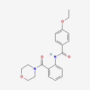 molecular formula C20H22N2O4 B4388404 4-ethoxy-N-[2-(4-morpholinylcarbonyl)phenyl]benzamide 
