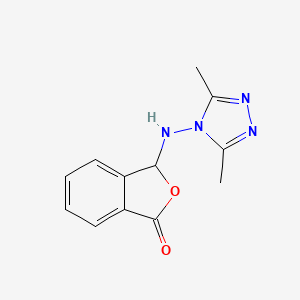 molecular formula C12H12N4O2 B4388409 3-[(3,5-dimethyl-4H-1,2,4-triazol-4-yl)amino]-2-benzofuran-1(3H)-one 