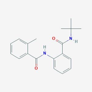 molecular formula C19H22N2O2 B4388415 N-{2-[(tert-butylamino)carbonyl]phenyl}-2-methylbenzamide 