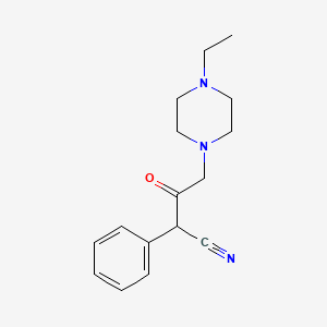 molecular formula C16H21N3O B4388417 4-(4-ethyl-1-piperazinyl)-3-oxo-2-phenylbutanenitrile 