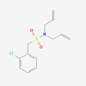 molecular formula C13H16ClNO2S B4388438 N,N-diallyl-1-(2-chlorophenyl)methanesulfonamide 