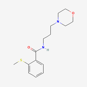 molecular formula C15H22N2O2S B4388451 2-(methylthio)-N-[3-(4-morpholinyl)propyl]benzamide 