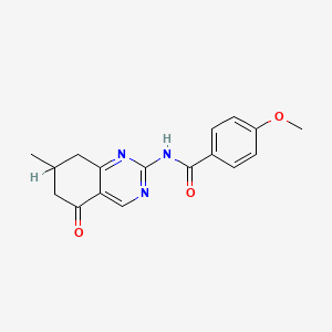 4-methoxy-N-(7-methyl-5-oxo-5,6,7,8-tetrahydro-2-quinazolinyl)benzamide