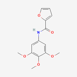 molecular formula C14H15NO5 B4388487 N-(3,4,5-trimethoxyphenyl)-2-furamide 