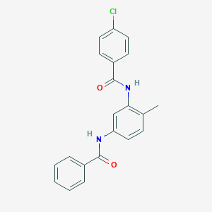 N-[5-(benzoylamino)-2-methylphenyl]-4-chlorobenzamide