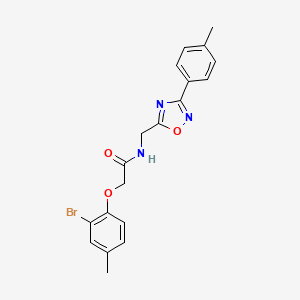 2-(2-bromo-4-methylphenoxy)-N-{[3-(4-methylphenyl)-1,2,4-oxadiazol-5-yl]methyl}acetamide