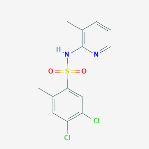 molecular formula C13H12Cl2N2O2S B4388516 4,5-dichloro-2-methyl-N-(3-methyl-2-pyridinyl)benzenesulfonamide 