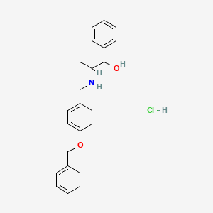 2-{[4-(benzyloxy)benzyl]amino}-1-phenyl-1-propanol hydrochloride