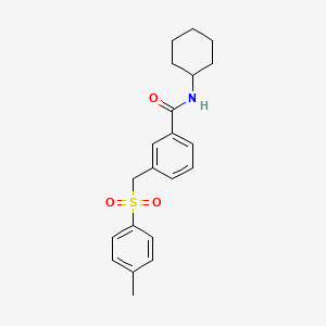 N-cyclohexyl-3-{[(4-methylphenyl)sulfonyl]methyl}benzamide